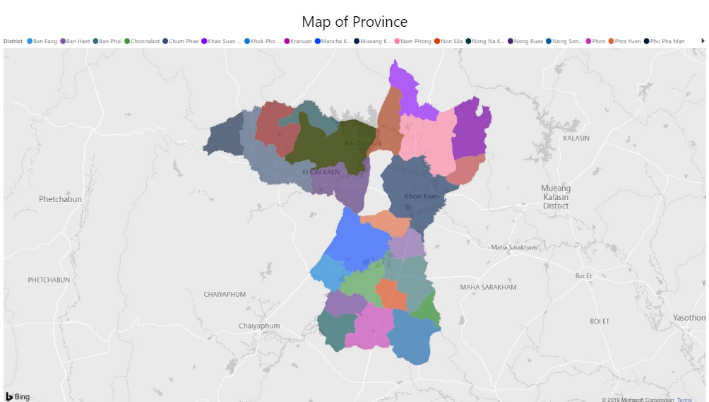 Map of Khonkaen